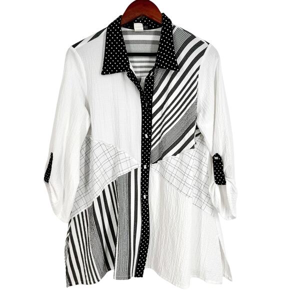 Moonlight by Y & S Small Wearable Art to Wear Artsy Shirt Top Abstract Mature - Picture 1 of 8